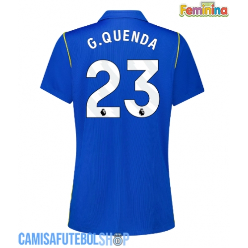 Camisa de time de futebol Chelsea Geovany Quenda #23 Replicas 1º Equipamento Feminina 2026-27 Manga Curta